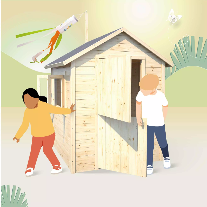 Cabane en Bois pour enfants GARANCE