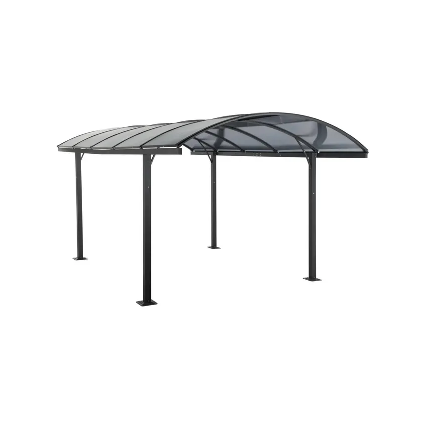Carport Aluminium Toit Rond 14,8m2
