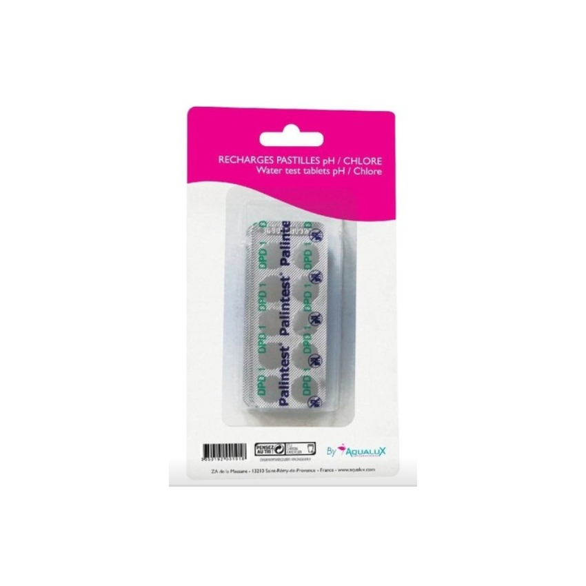 Recharge DPD1 chlore libre par 50 pastilles pour piscine