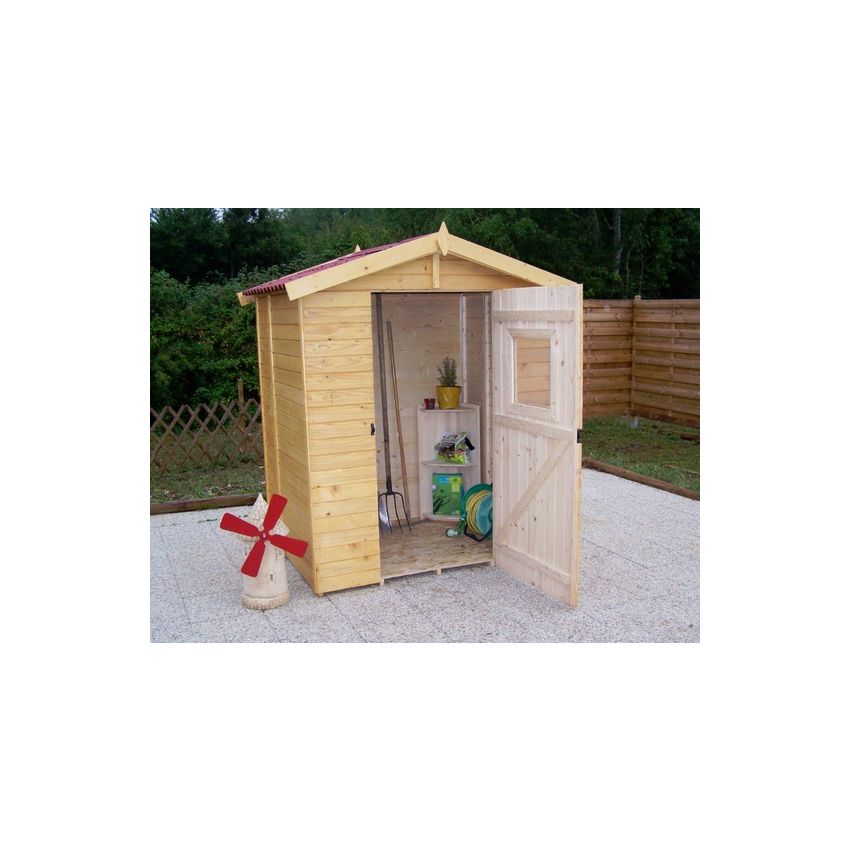 Abri de jardin en Bois 1.83 m² avec Plancher 16 mm