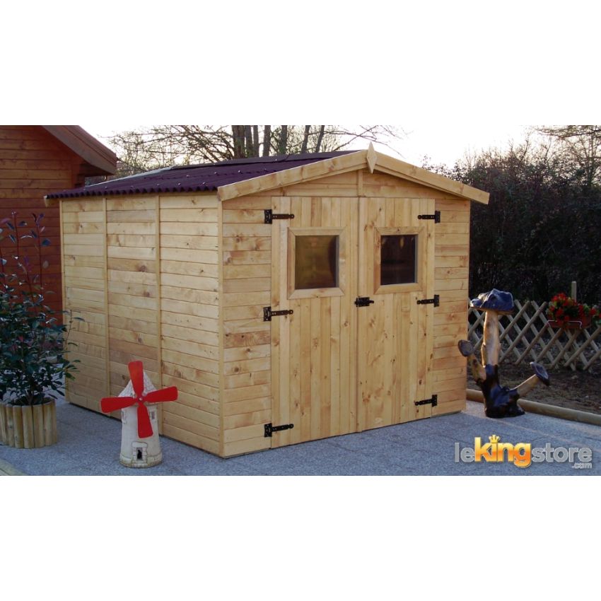 Abri de jardin en Bois 5.60 m² avec Plancher EDEN24 L 270 x P 267 cm 