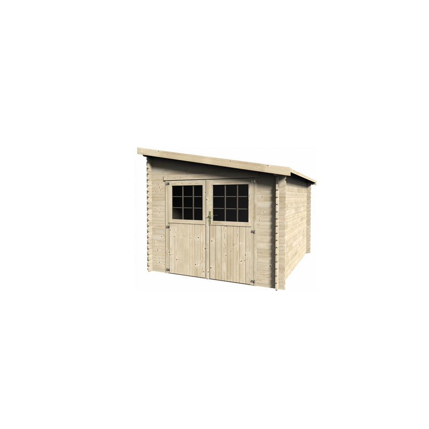 Abri de jardin en bois Esprit - 8.74 m²