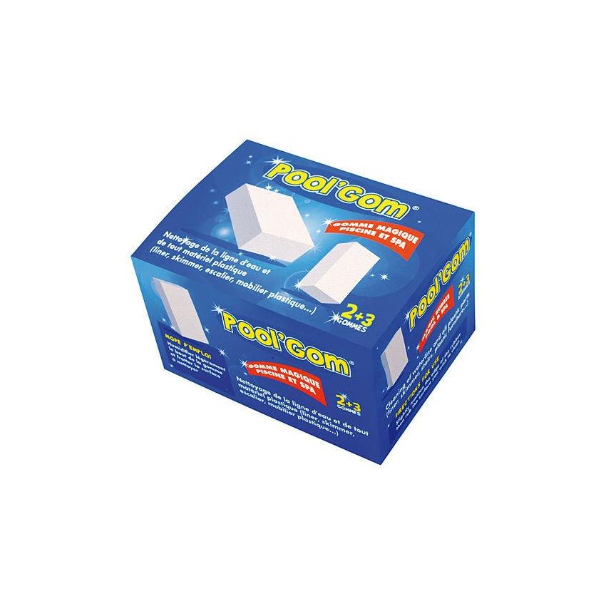 Boite POOL’GOM 2 grandes + 3 petites pour nettoyage piscine