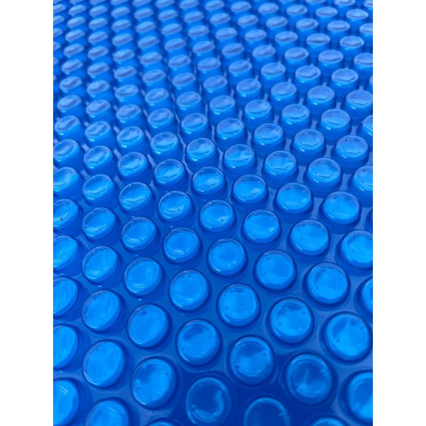 Bâche à bulles 400μ Bleu pour piscine carrée 420 x 420 cm