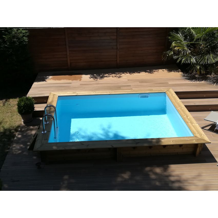 Piscine bois Luxe Rectangulaire 420x320x131cm
