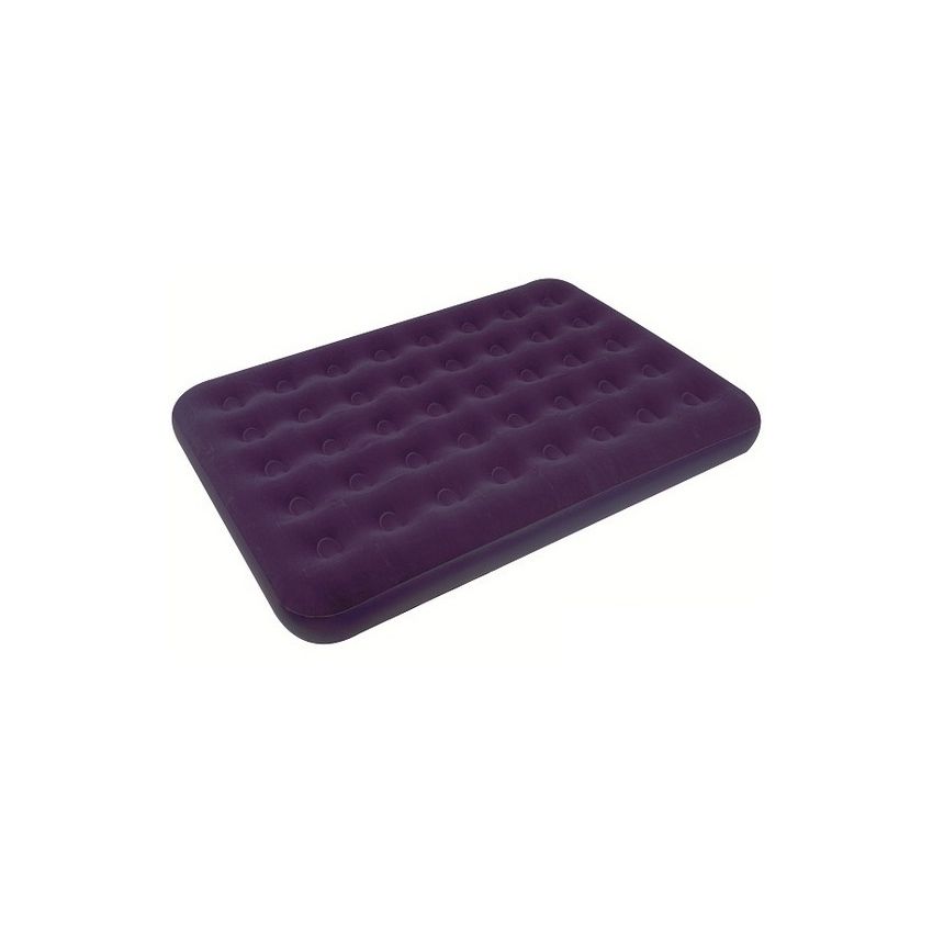 Matelas Gonflable Floqué Double 191x137x22 cm 