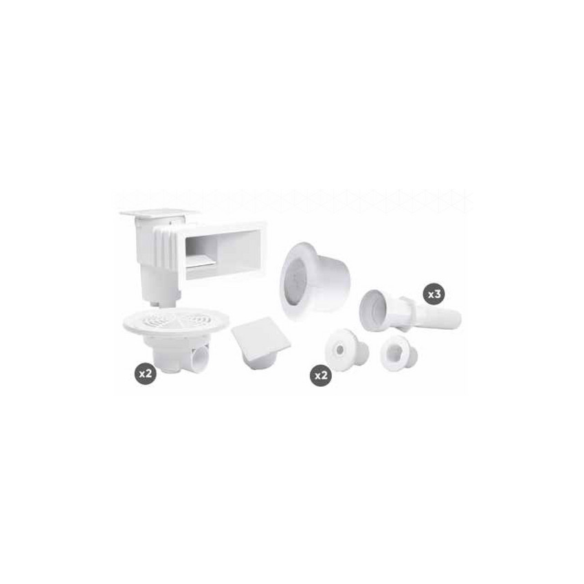 Kit pièces à sceller VITALIA pour piscine béton 8 X 4