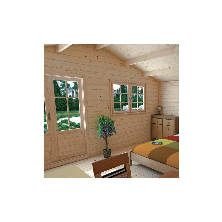 Abri de jardin en bois LILAC 17.3 m2