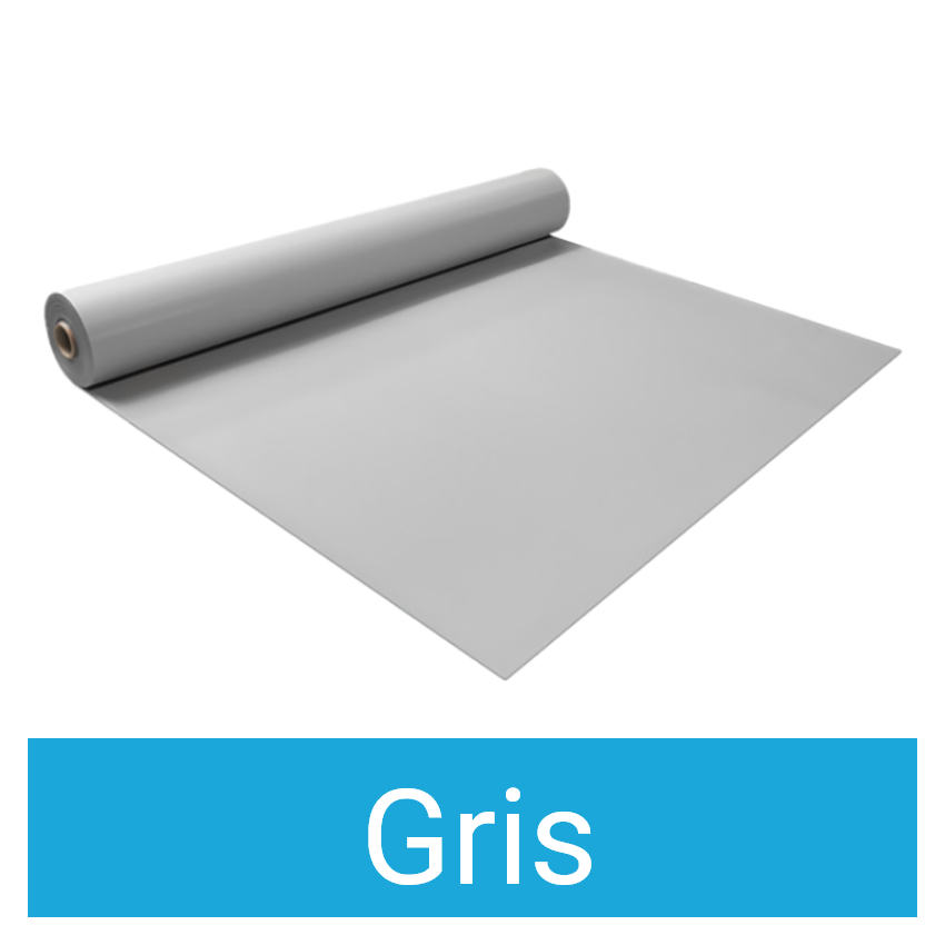 Liner uni 75/100 pour Kit Piscine Béton Aspect Bois Allongé 635x472x143cm