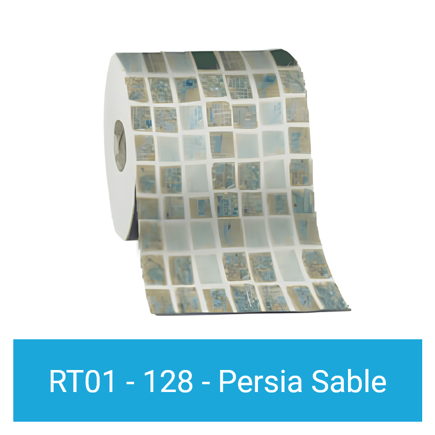 Liner mosaïque 75/100ème pour Kit Piscine Béton Aspect Bois Rectangulaire 750x324x130cm