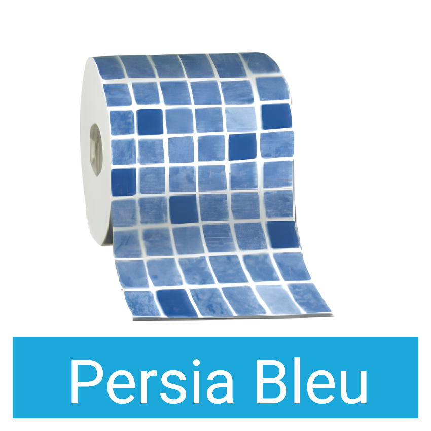 Liner mosaïque 75/100ème pour Kit Piscine en Béton Ronde 493x130cm