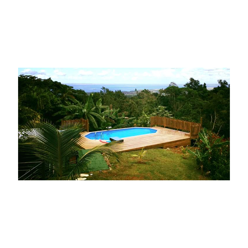 Piscine bois Allongée UBBINK AQUABELLE 750x400x130cm