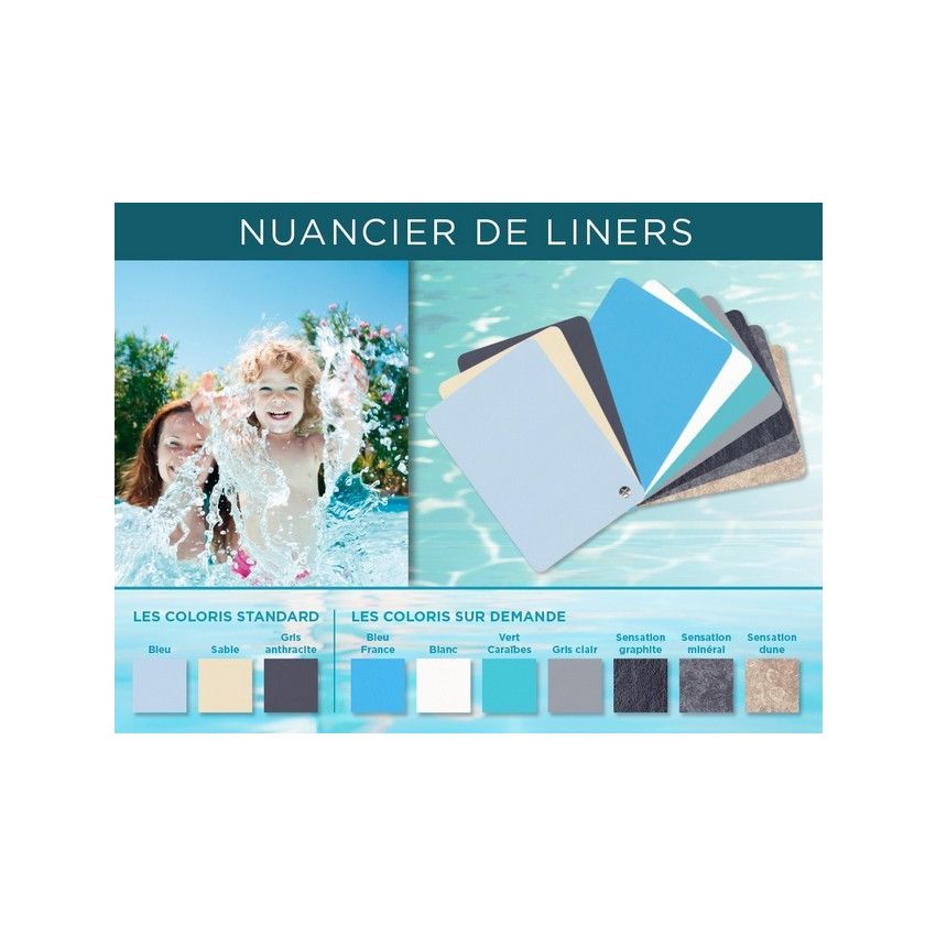 Piscine bois MAEVA Rectangulaire avec Escalier 600x300x140cm 