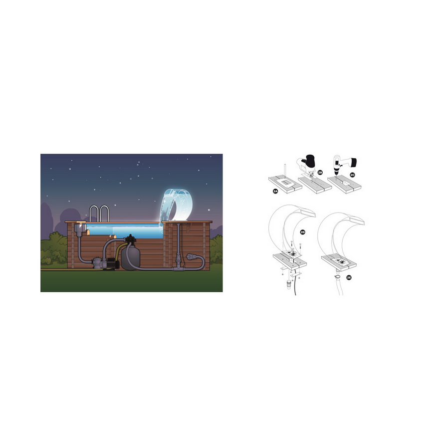 Cascade MAMBA Transparente LED 