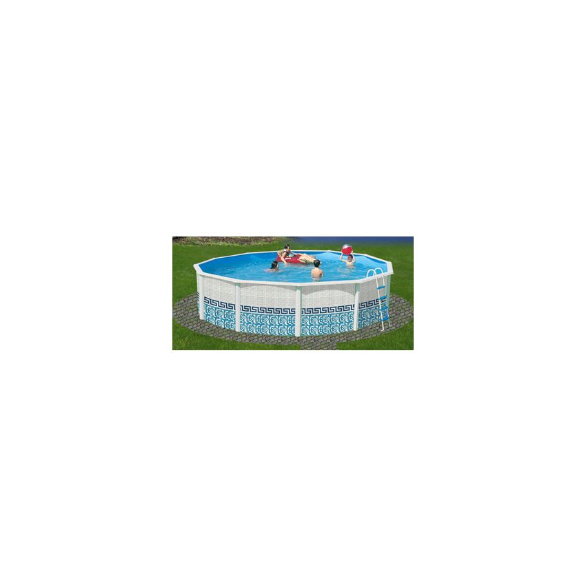 Piscine Ronde MOSAIQUE Acier 350 cm x H 120 cm