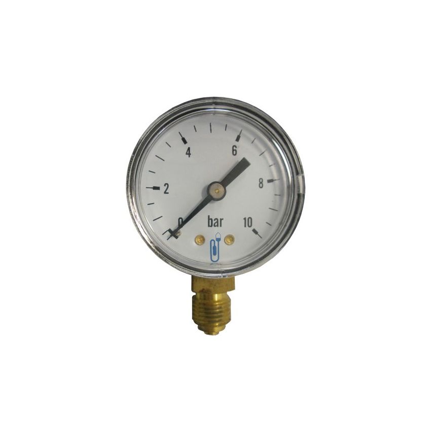 Manomètre Sec Boîtier ABS 50 mm de diamètre raccord vertical 1/4’’