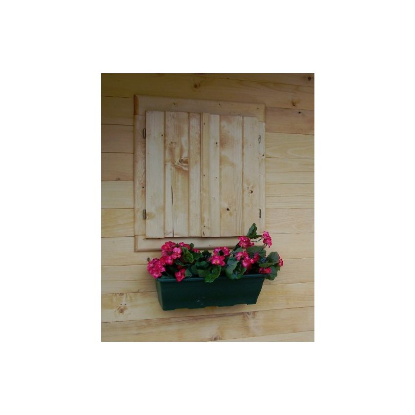 Abri de jardin en Bois 10.33m² NOSTRA 42 mm L 350 x P 350 cm