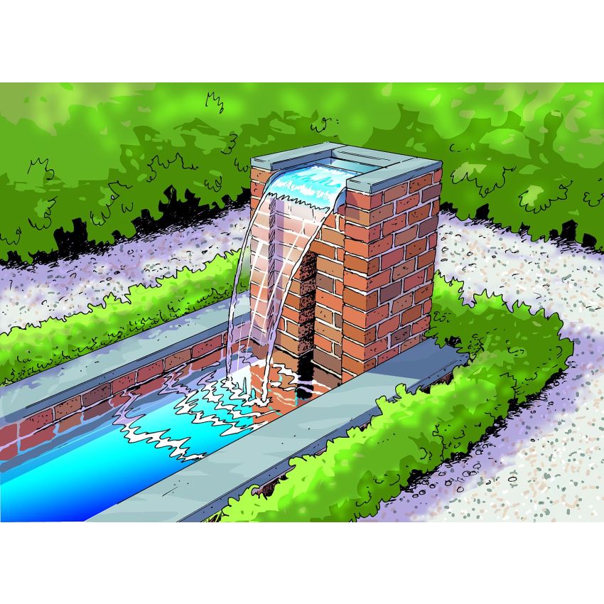 Cascade NEVADA Inox LED 90cm