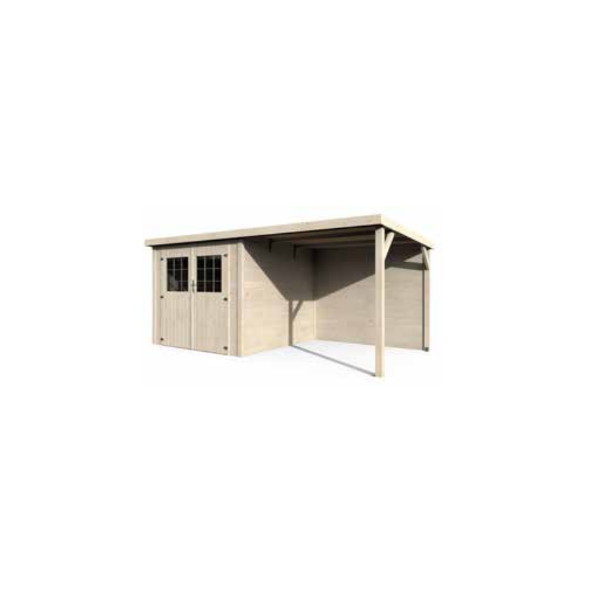 Abri de jardin en bois Paradis - 10.96 m²