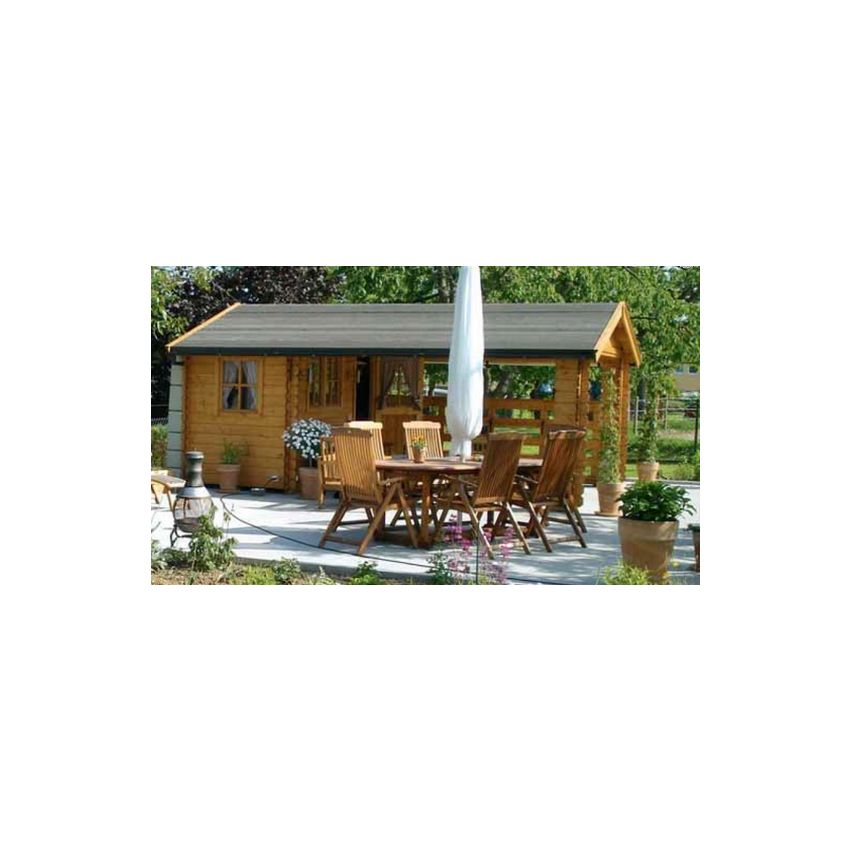 Alicante 2 Patio House Maison en Bois 380 x 563 cm 21.40 m²