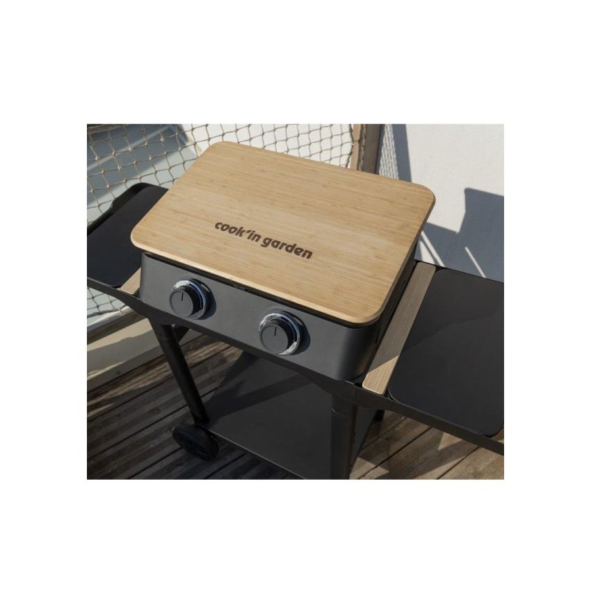 Plancha gaz DUNE 60 sur chariot 