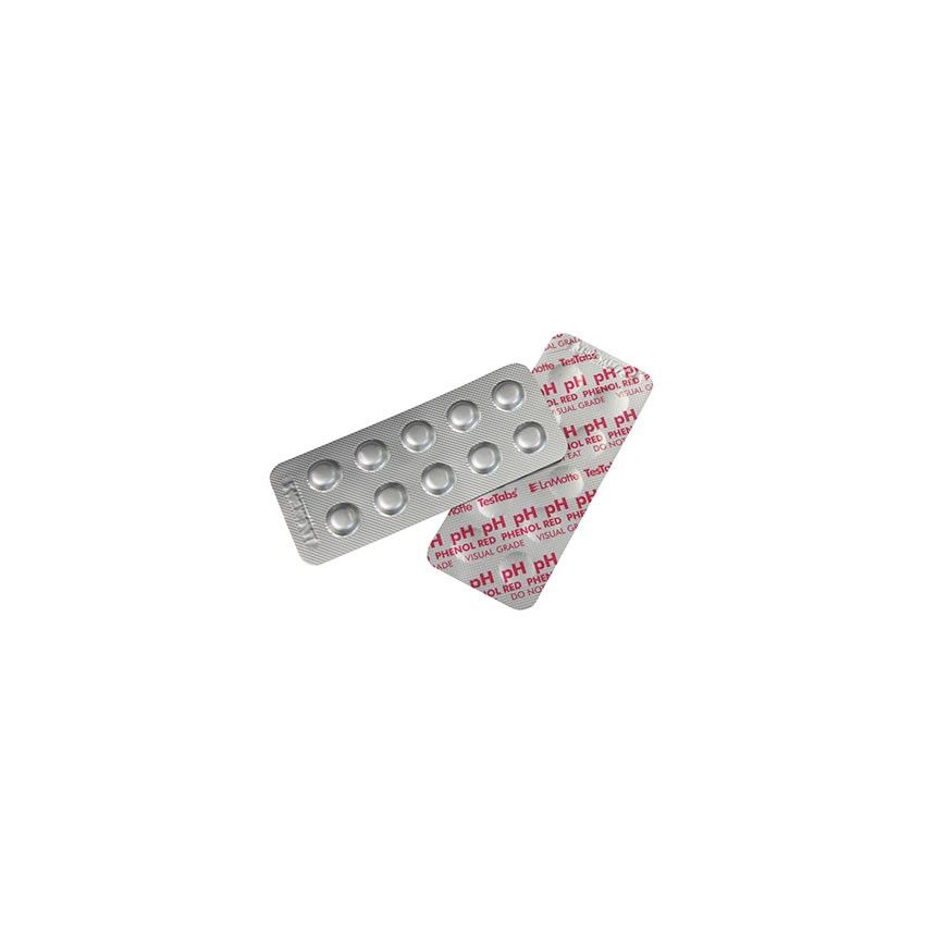 Recharge rouge phénol 50 pilules pour kit analyse TKPP