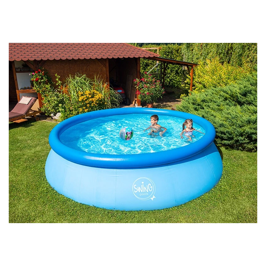 Piscine gonflable ronde Bleu ⌀244x76cm