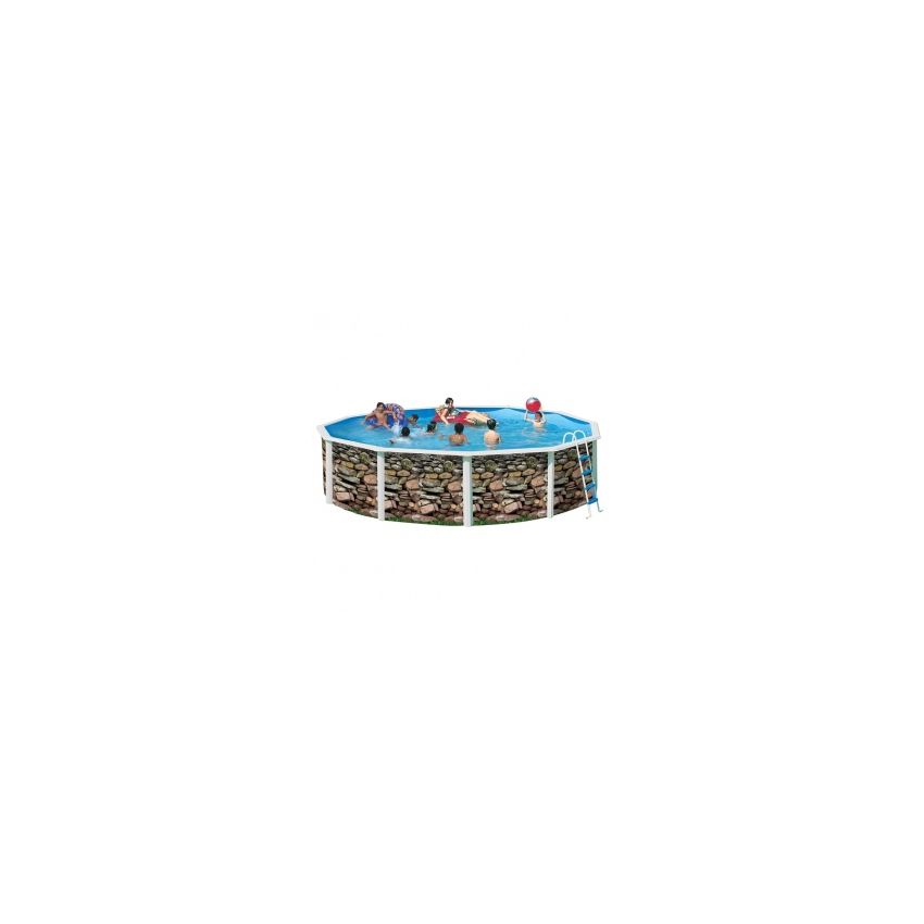 Piscine Ronde MUR Acier 640 cm x H 120cm