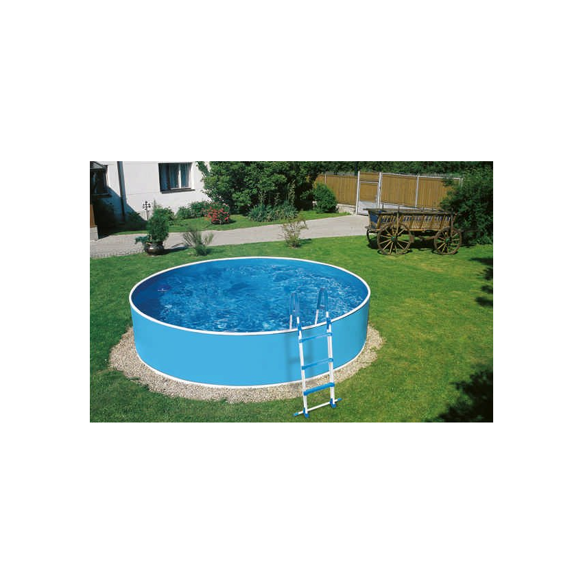 Piscine Acier Ronde Azuro ⌀360x90cm Bleu/Blanc