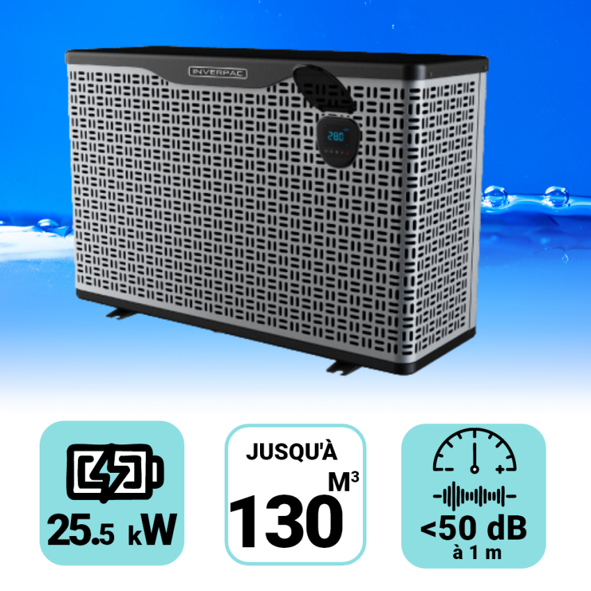 Pompe à chaleur Platinium Boost 26 kW pour piscine de 60-130m3