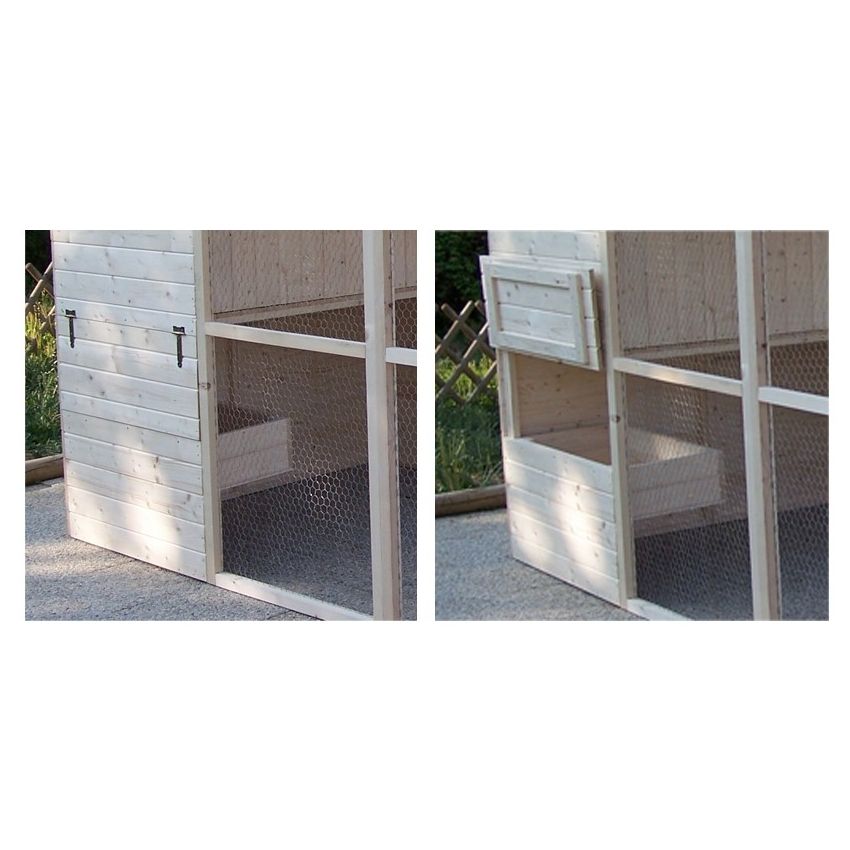 Poulailler en bois pour 6-10 poules 175x268x204cm 