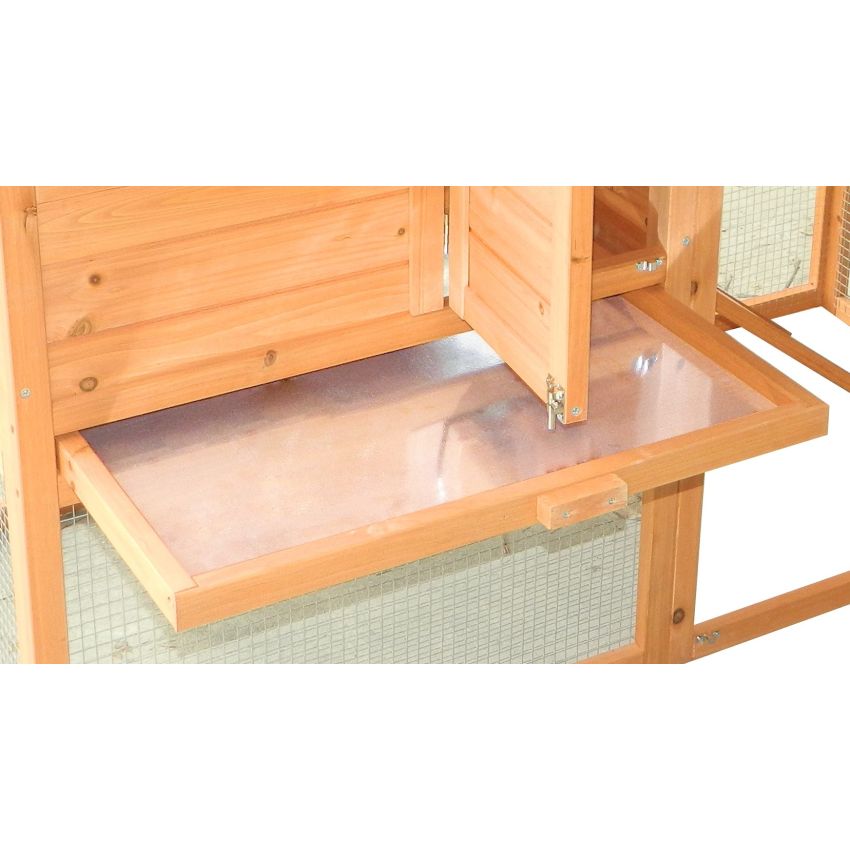 Poulailler en bois pour 5/8 poules 227x94x151cm