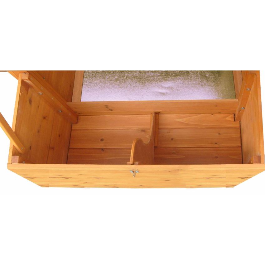 Poulailler en bois pour 5/8 poules 227x94x151cm