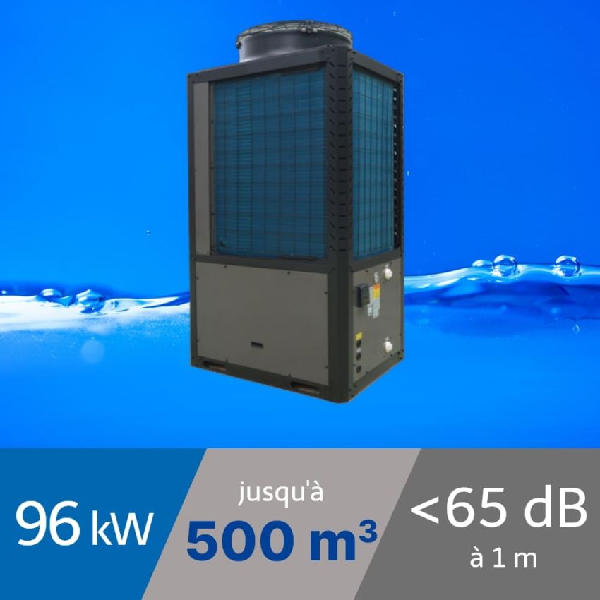 Pompe à chaleur Pro Inverter 100 kW pour piscine de 500m3