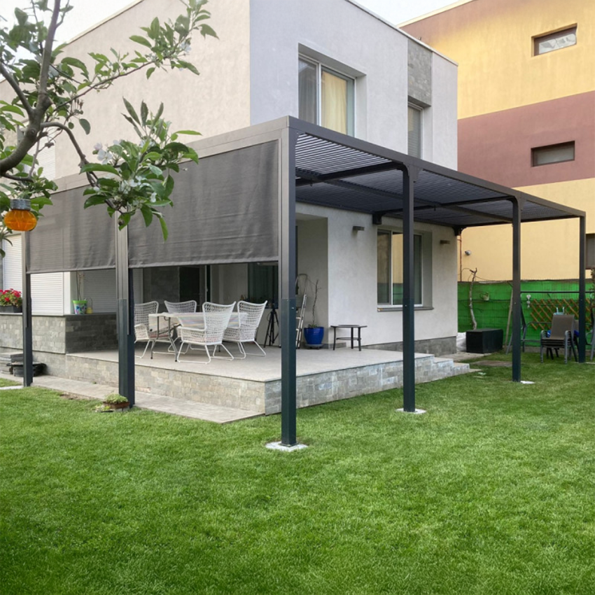 Pergola Bioclimatique L Aluminium Anthracite