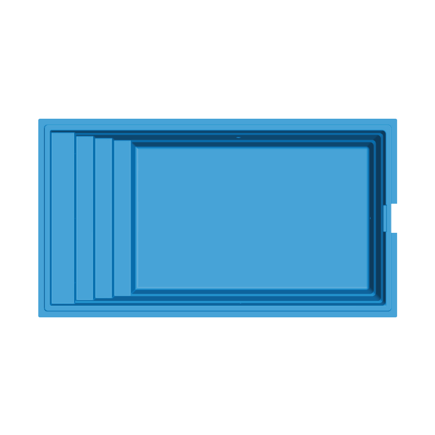 Piscine Coque 5.95 x 3.20 x 1.50 m RHONE