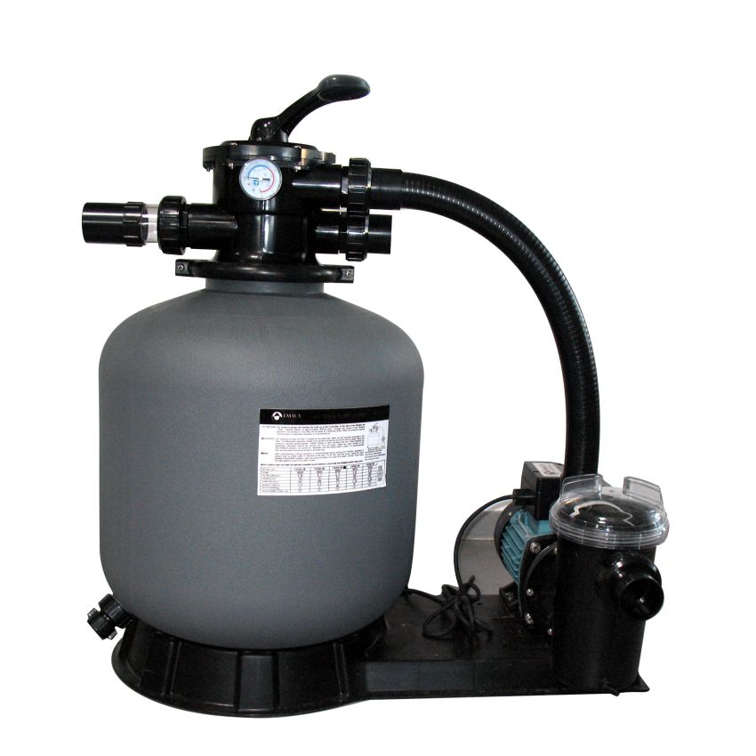 Piscine bois Octogonale Allongée SIAYAN 730x420x129cm Liner Bleu