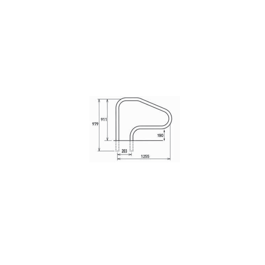 Sortie de bain a 316L avec platines soudées