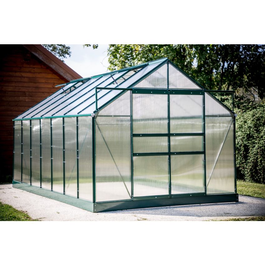 Serre Jardin Structure Alu Verte 10,50 m2