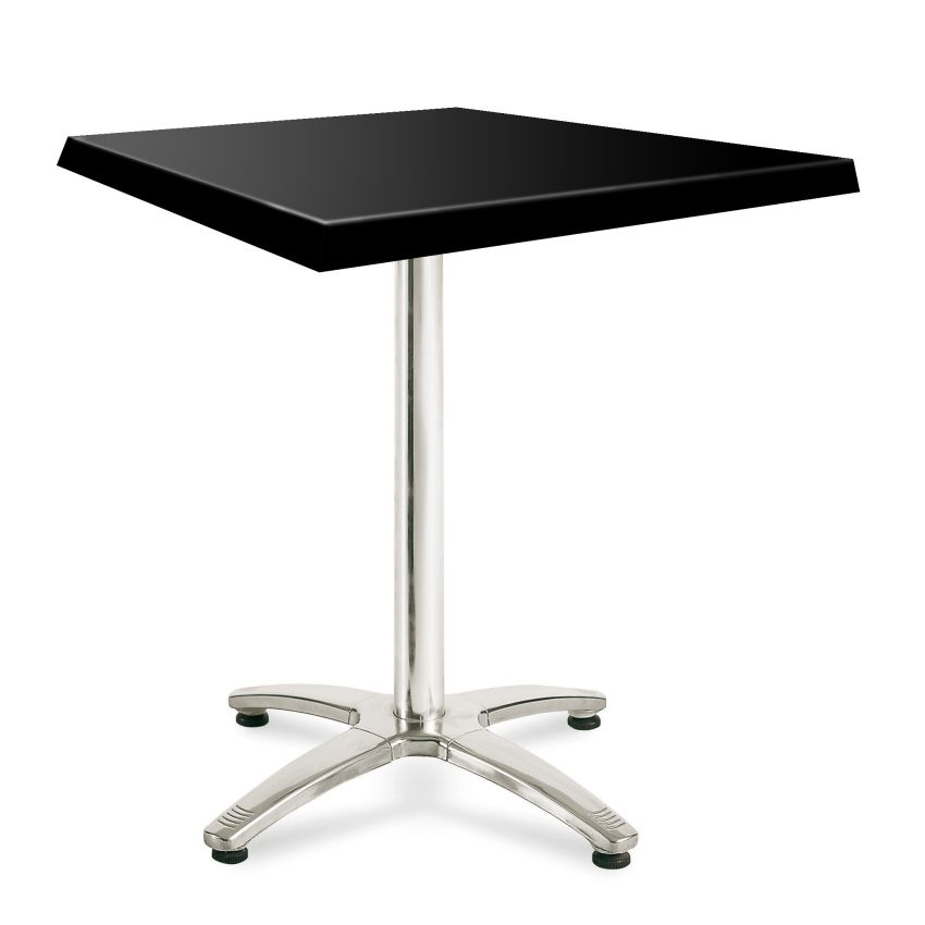 Table Carrée 2 Personnes 70 x 70 x 71 cm Décor Kromy Noir