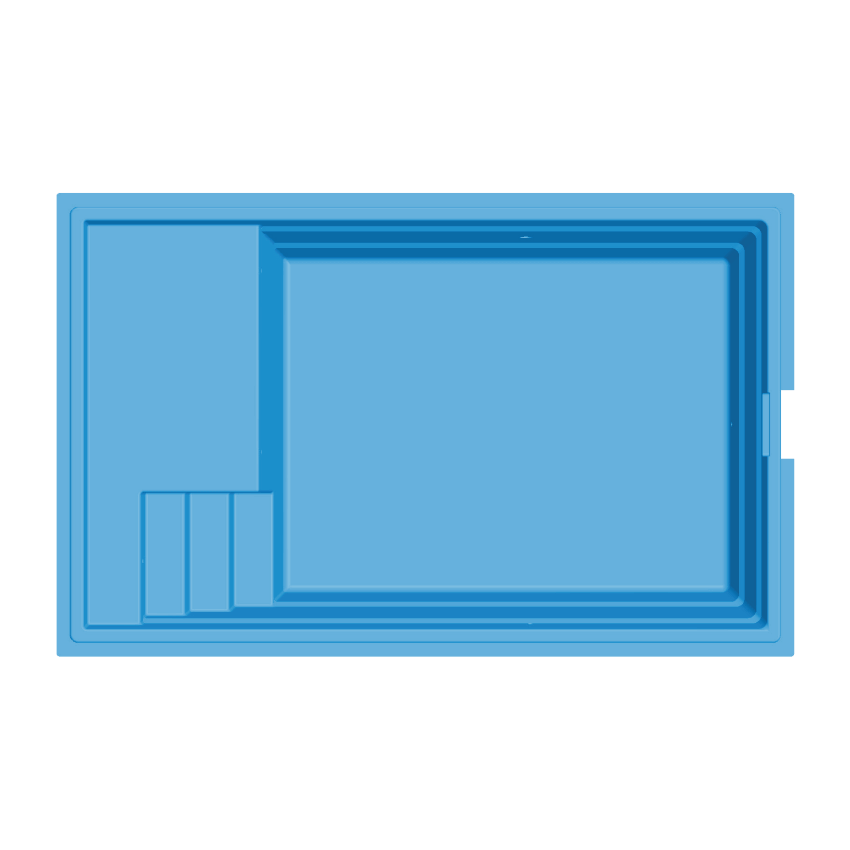 Piscine Coque 5.20 x 3.20 x 1.50 m TECH