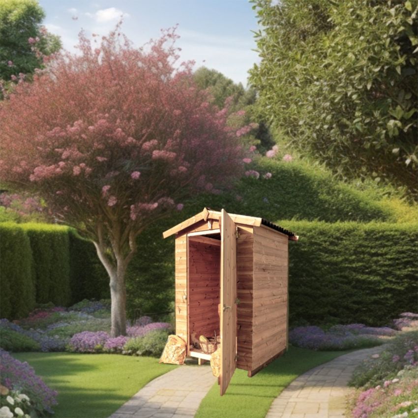 Abris en bois massif avec plancher 1.96 m2 