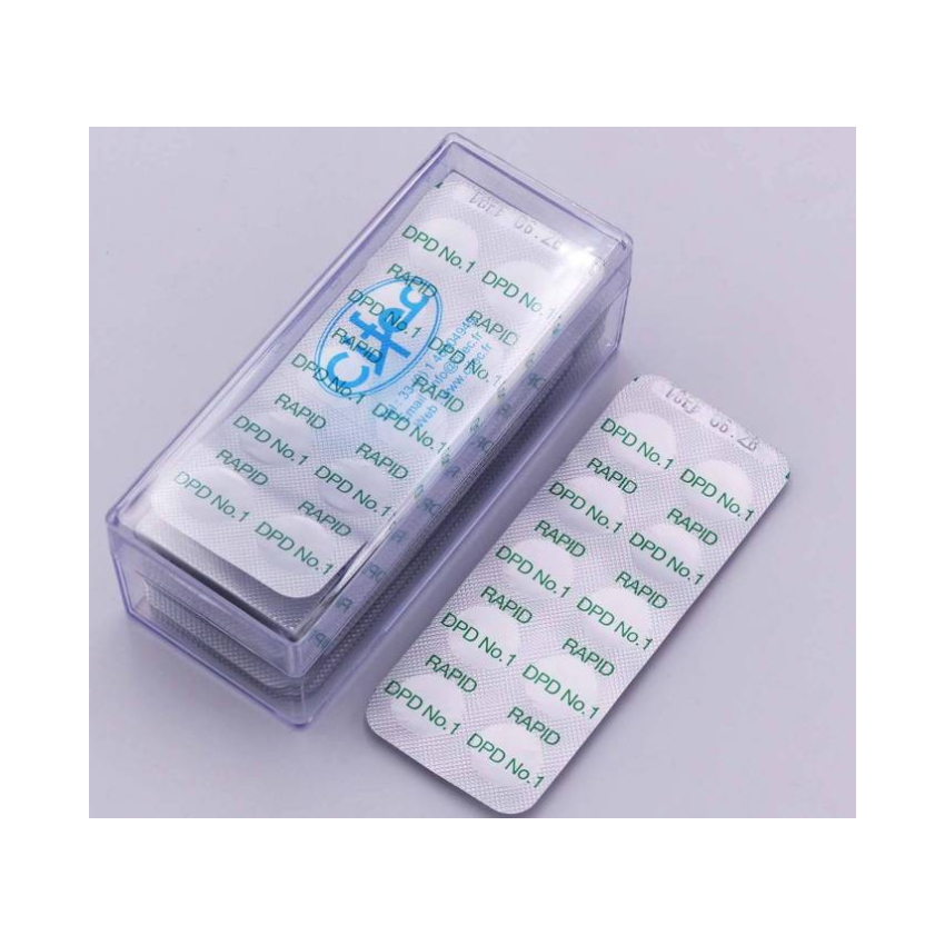 Boite de recharges 500 pilules DPD1 chlore libre pour piscine