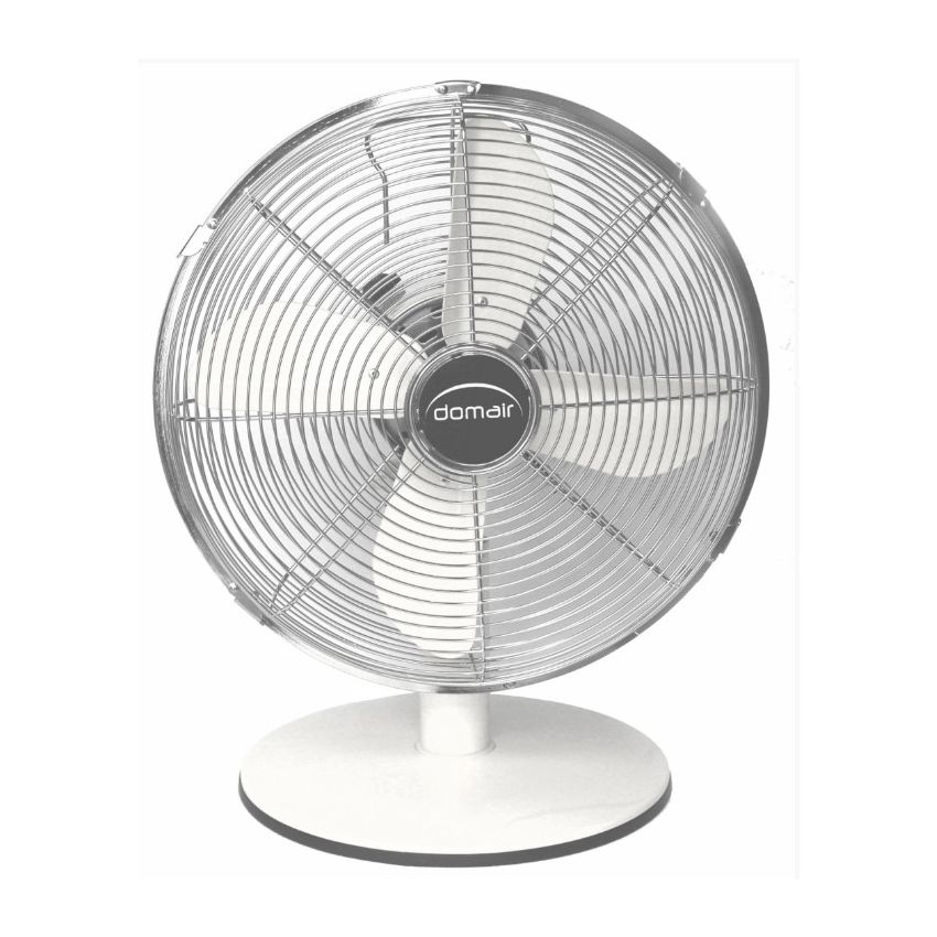 Ventilateur de table blanc diamètre 30 cm P: 37W