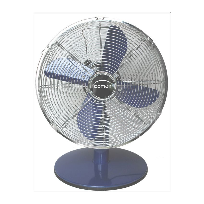 Ventilateur de table bleu diamètre 30 cm P: 37W