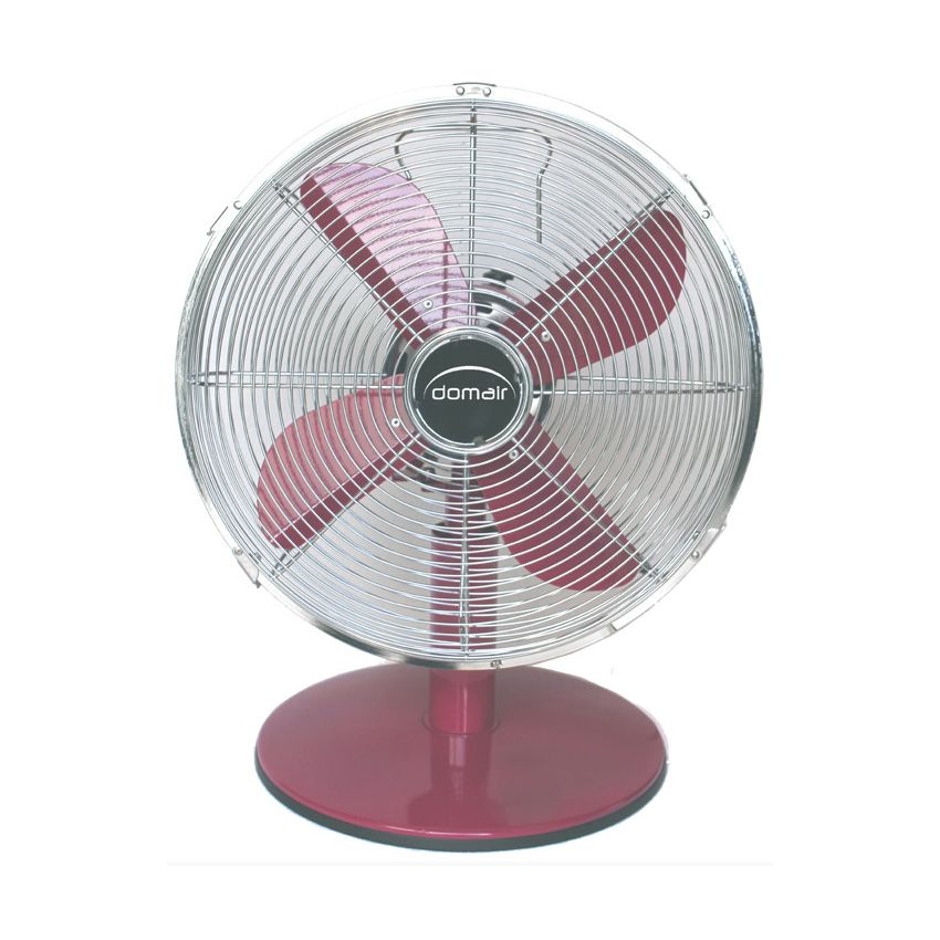 Ventilateur de table framboise diamètre 30 cm P: 37W