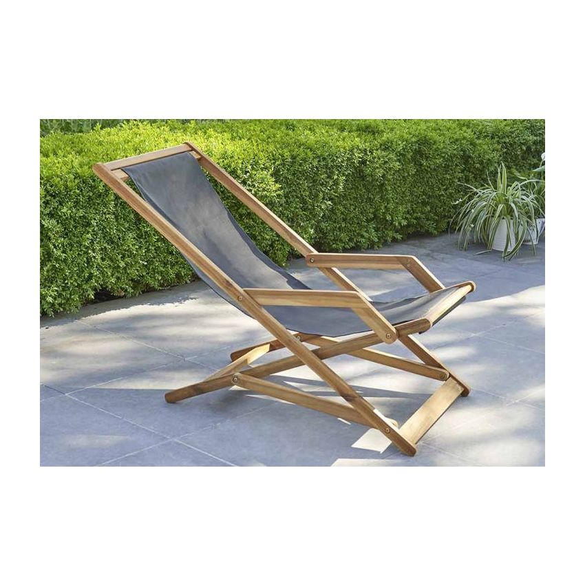 Transat SEA en Acacia et Textilène Noir 