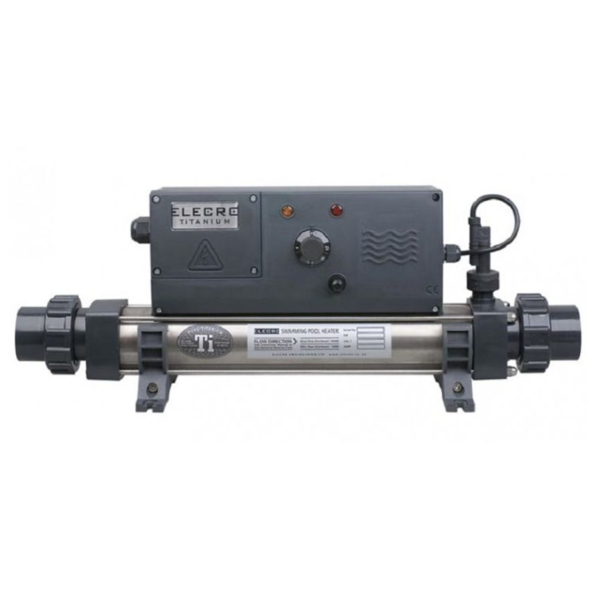 Réchauffeur Piscine 12 KW Mono/Tri Titane VULCAN 