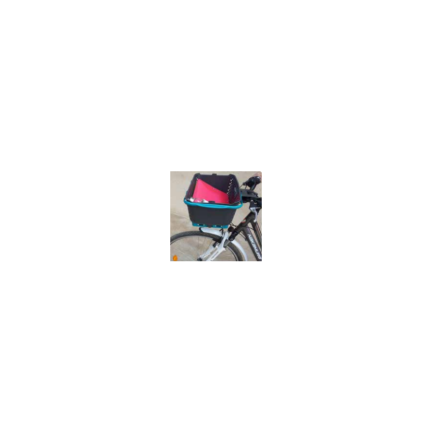 1 Support vélo + 1 Kajo 15L Gris / Turquoise