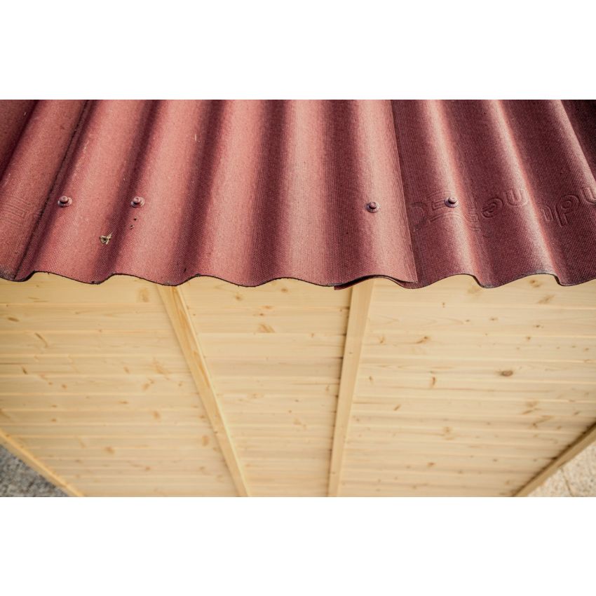 Abri de Jardin Habrita en bois ep28 mm 6.16 m²